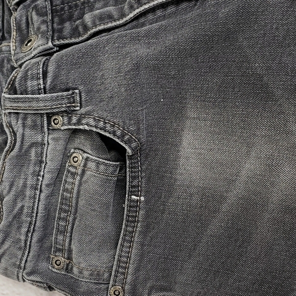 Wrangler Straight Fit Flex Faded Black Grey Jeans 29x29 GUC - Picture 6 of 13